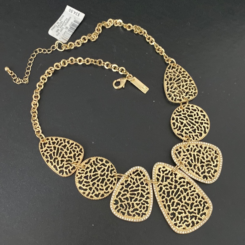 Inc Filigree Bib Necklace
